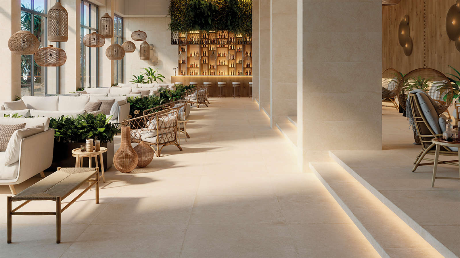 pavimenti-rivestimenti-effetto-pietra-porcelanosa-Venis_Verbier_Sand_100x100_Cafeteria_playa_h-fratelli-nero